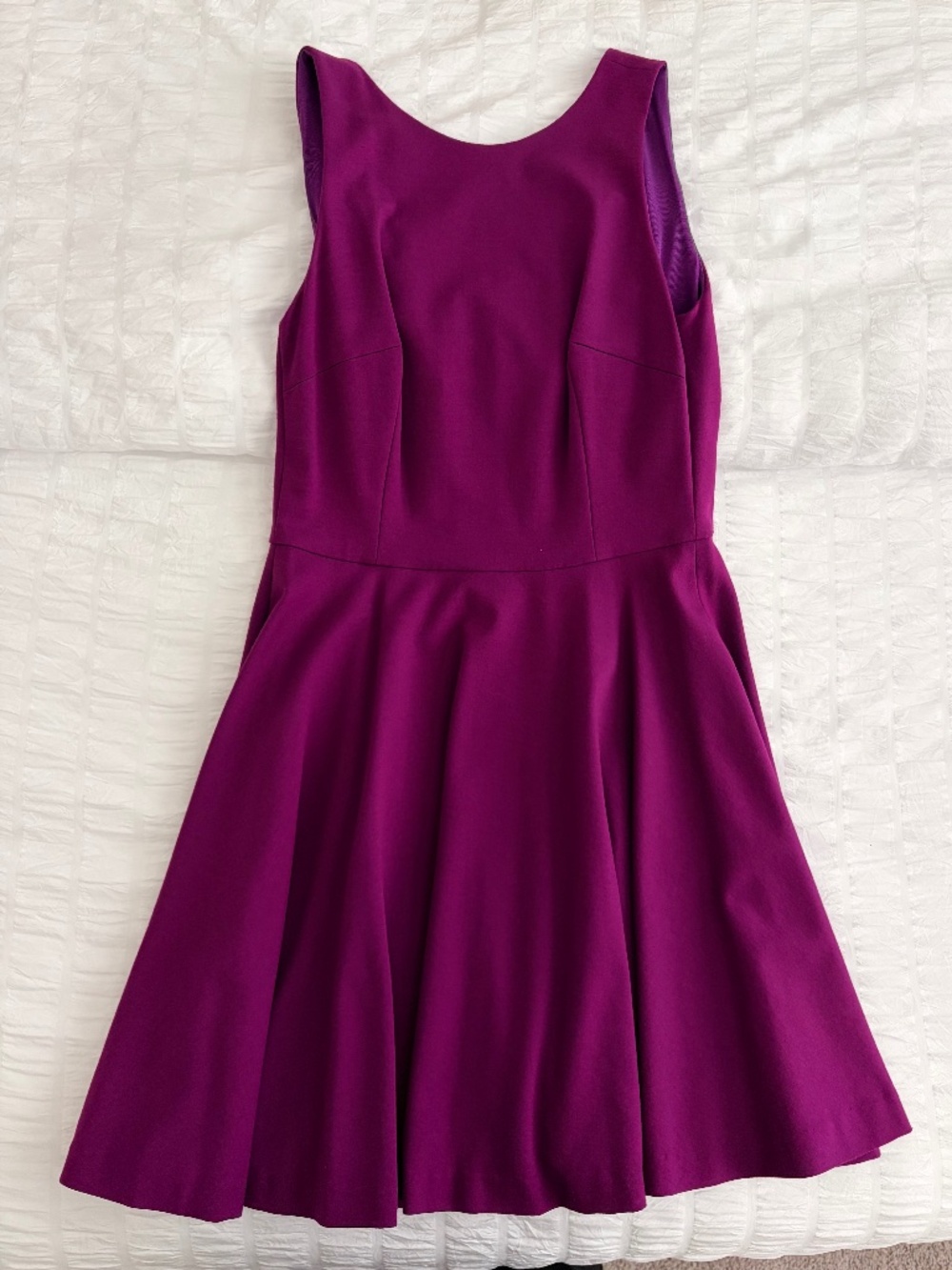 Nicole Miller New York Fit and Flare dress, medium, purple
